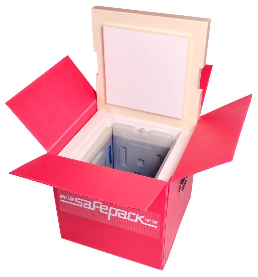 ТЕРМОКОНТЕЙНЕР SAFEPACK SP-32 PPU В ГОФРОКОРОБЕ